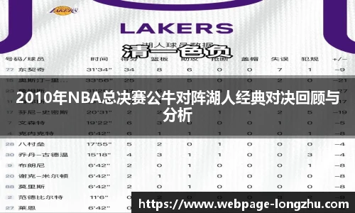 2010年NBA总决赛公牛对阵湖人经典对决回顾与分析